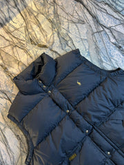 Original Polo Leather Strips Lightweight Branded Down Sleeveless Jacket