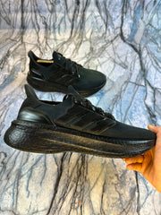 Adidas Ultraboost Black Lightweight Branded Running Shoes