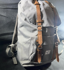 Original Herschel Branded Leather Strips Laptop Backpack