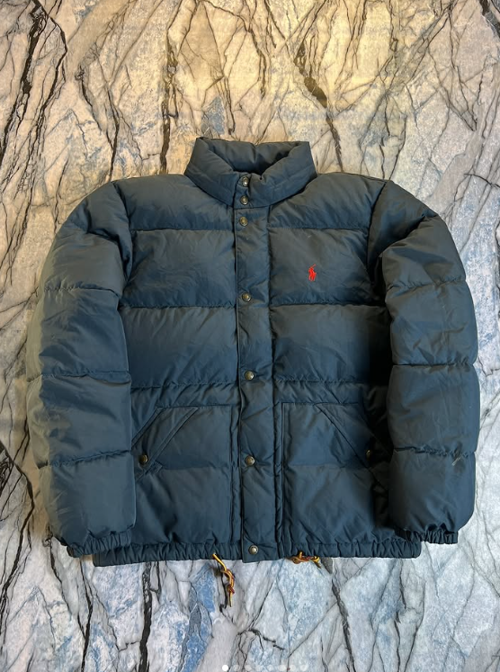 Original POLO leather streps Lightweight Puffer Branded Down Jacket