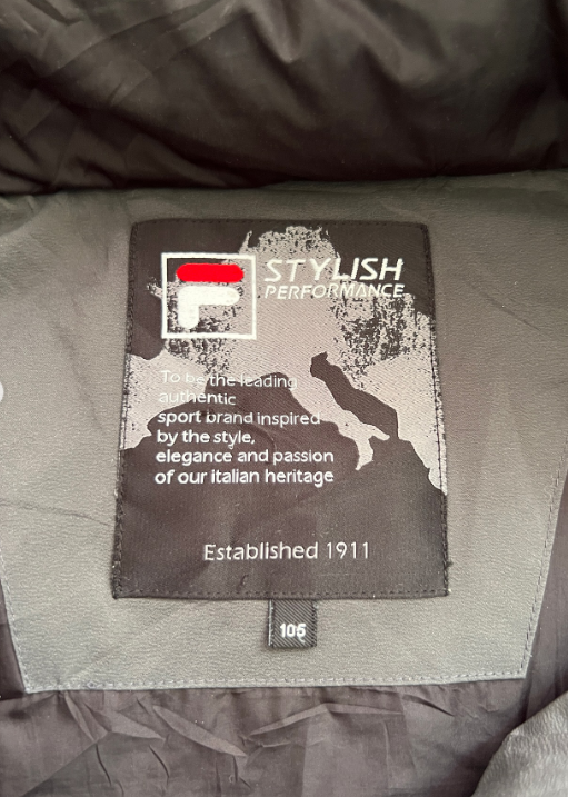 ORIGINAL FILA LIGHTWEIGHT BRANDED DOWN JACKET