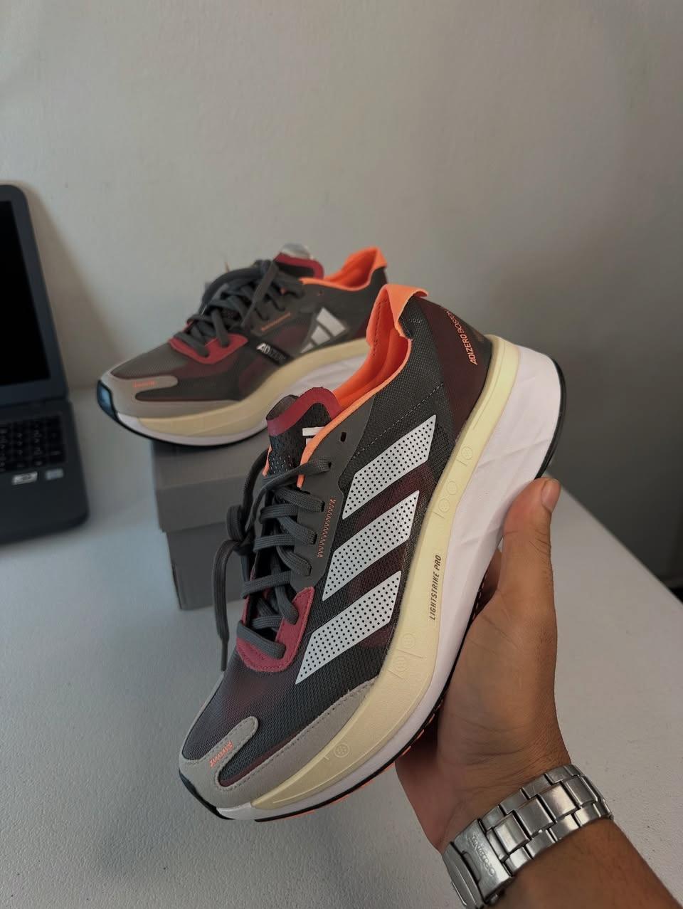 Adidas Adizero Boston 11 2022 Model Lightweight Branded Running Shoes