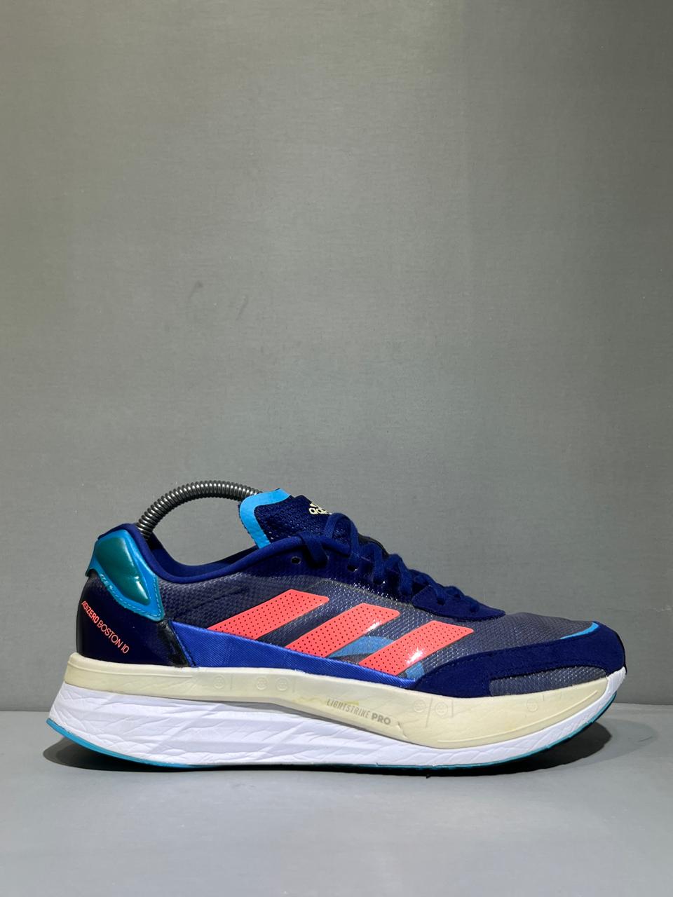 Adidas Adizero Boston 10 2021 Model Lightweight Branded Running Shoes