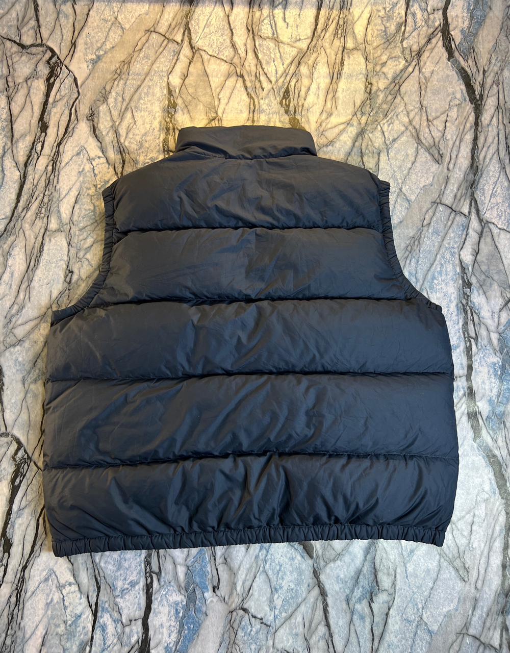 Original Polo Leather Strips Lightweight Branded Down Sleeveless Jacket