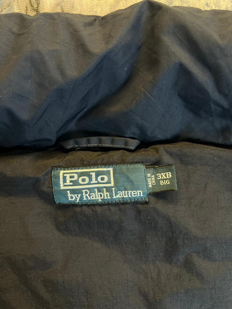 Original Polo Leather Strips Lightweight Branded Down Sleeveless Jacket