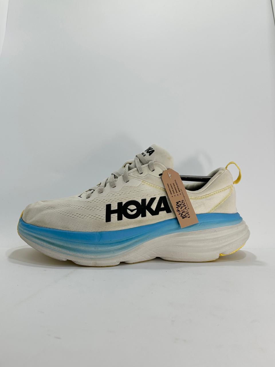 HOKA BONDI 8 LIGHTWEIGHT BRANDED RUNNING SHOES