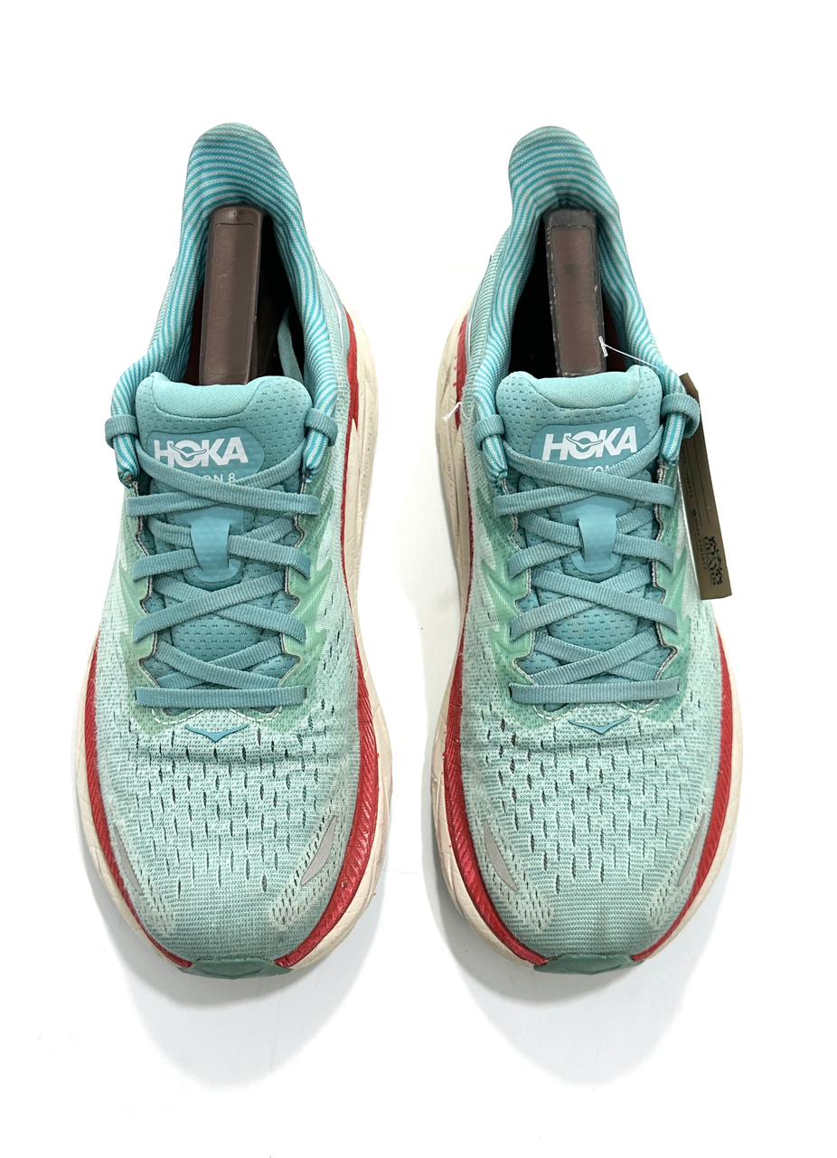 Hoka Clifton 8 Light Green Branded Running and Medicated Soft Shoes
