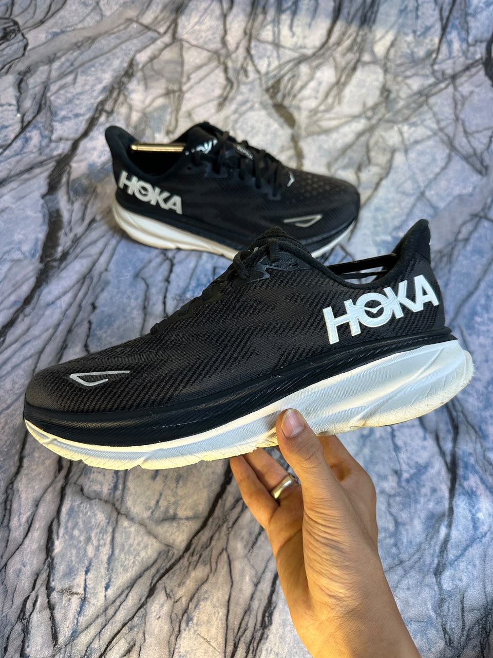 Hoka Clifton 9 Branded Running Shoes