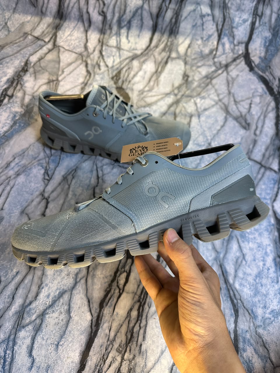On Cloud X Gray Branded Running Shoes
