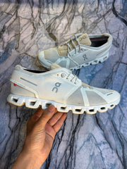 On Cloud 5 White Branded Shoes