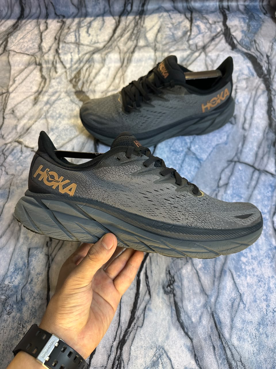 Hoka Clifton 8 Lightweight Branded Running Shoes