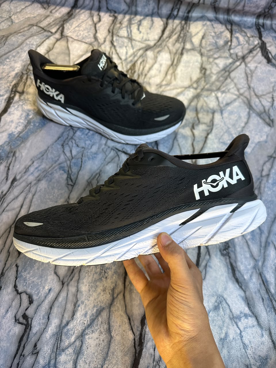 Hoka Clifton 8 Lightweight Branded Running Shoes