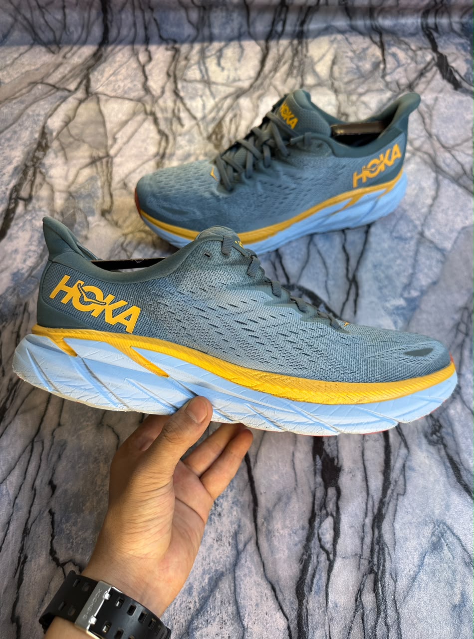Hoka Clifton 8 Branded Running Shoes