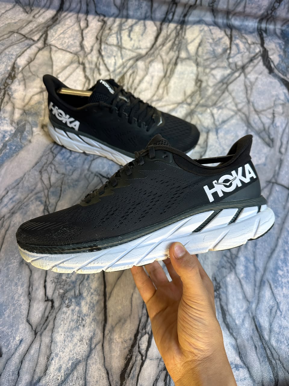 Hoka Clifton 7 Branded Running Shoes