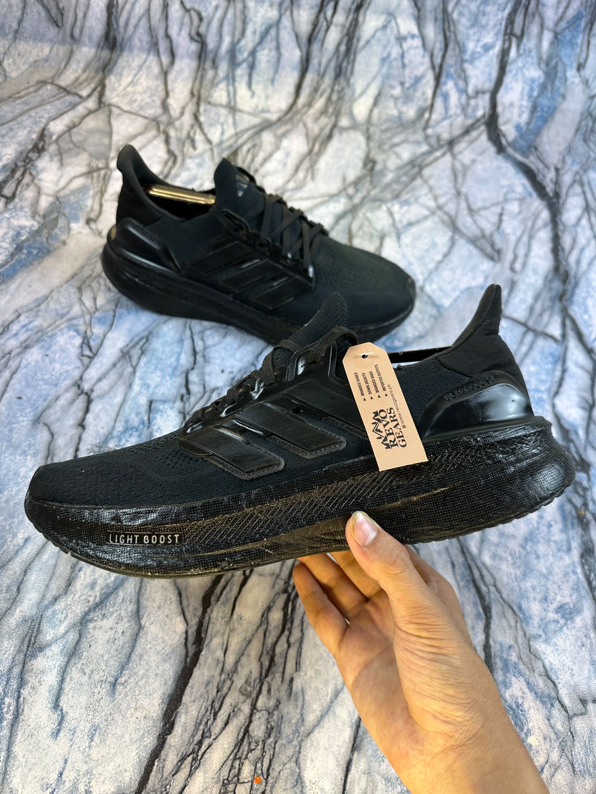 Adidas Ultraboost Black Lightweight Branded Running Shoes
