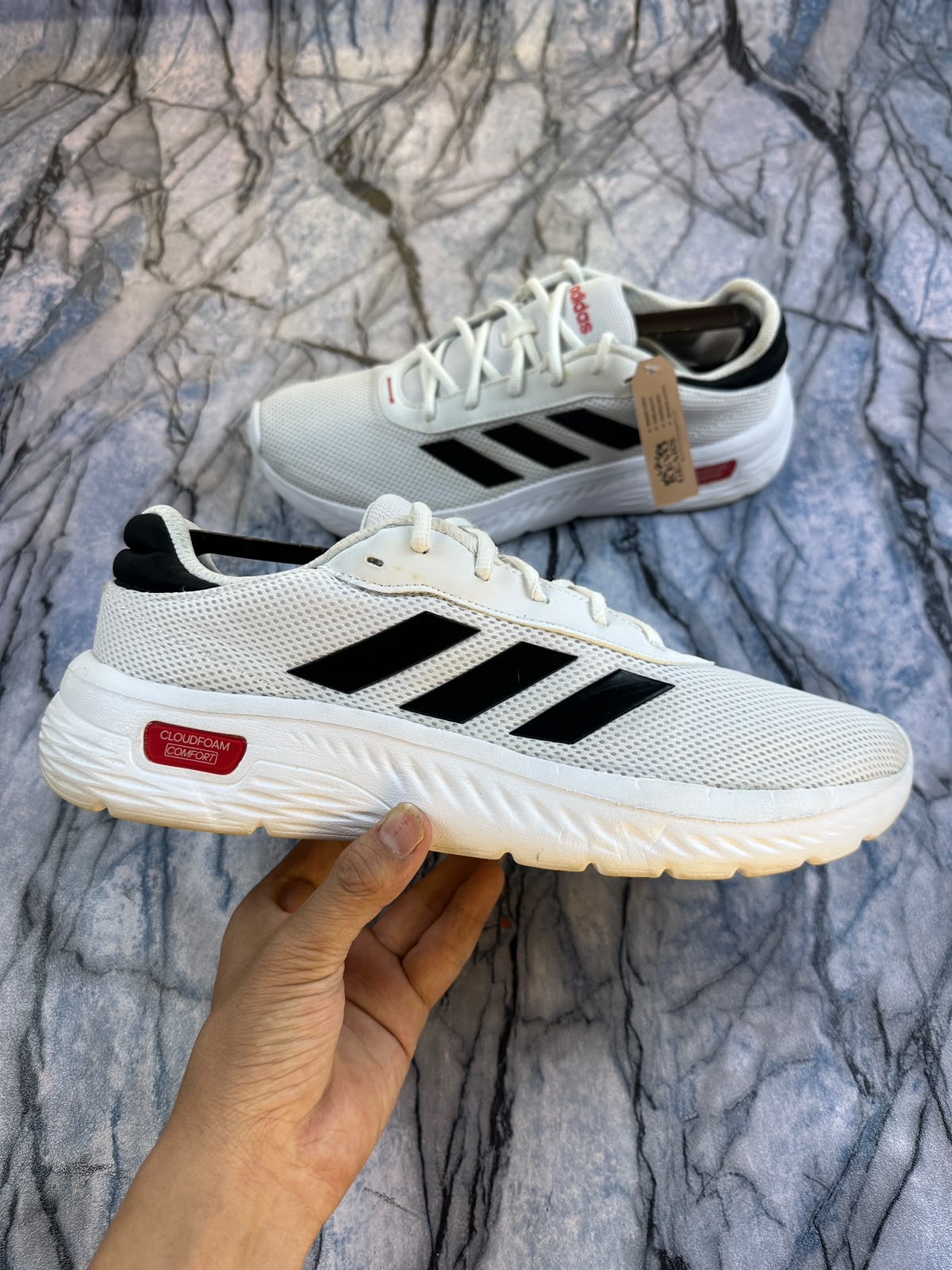 Adidas Cloudfoam Lightweight Branded Running Shoes