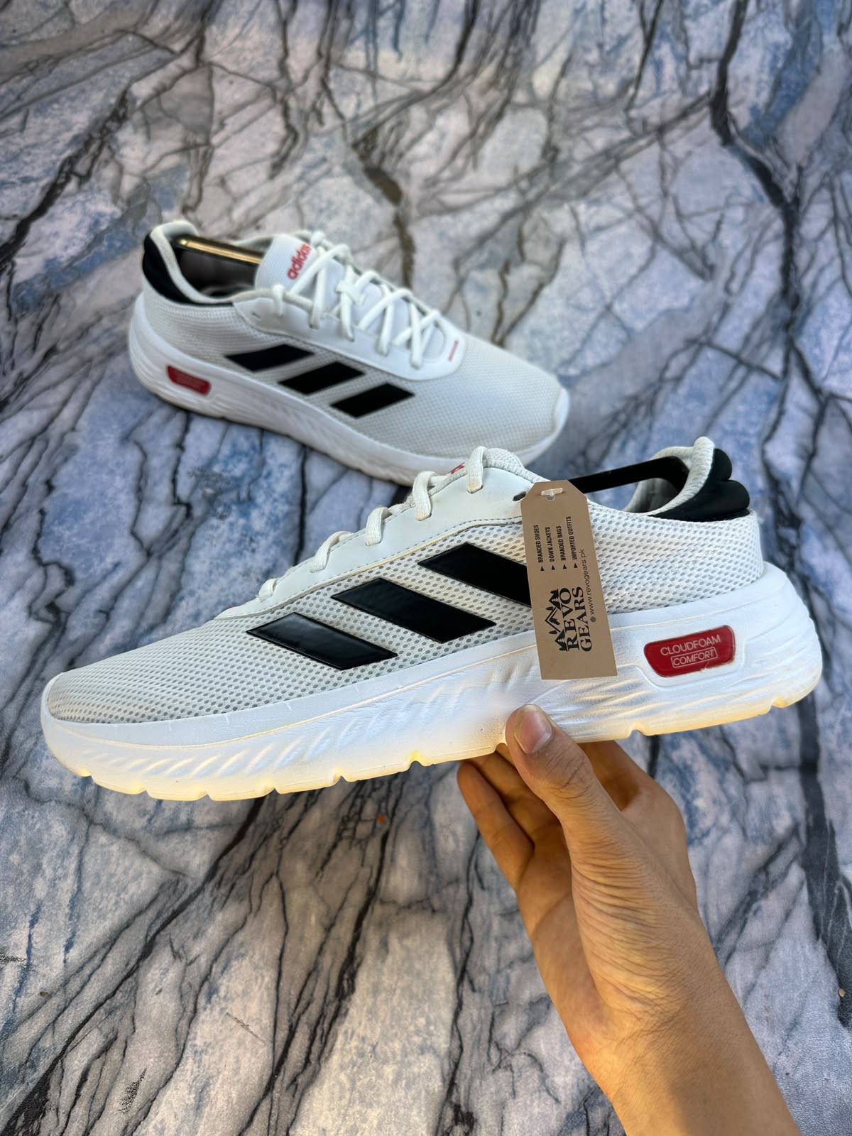 Adidas Cloudfoam Lightweight Branded Running Shoes