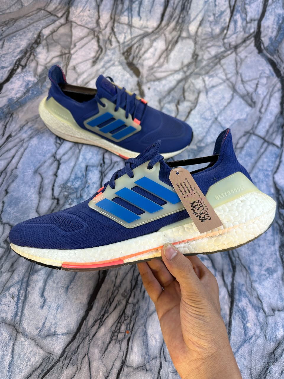 Adidas Ultraboost Blue Branded Shoes