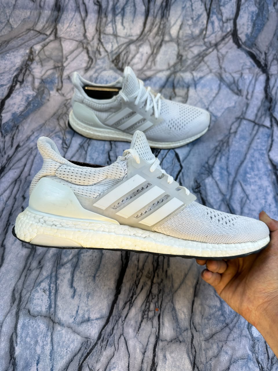Adidas Ultraboost White Branded Running Shoes