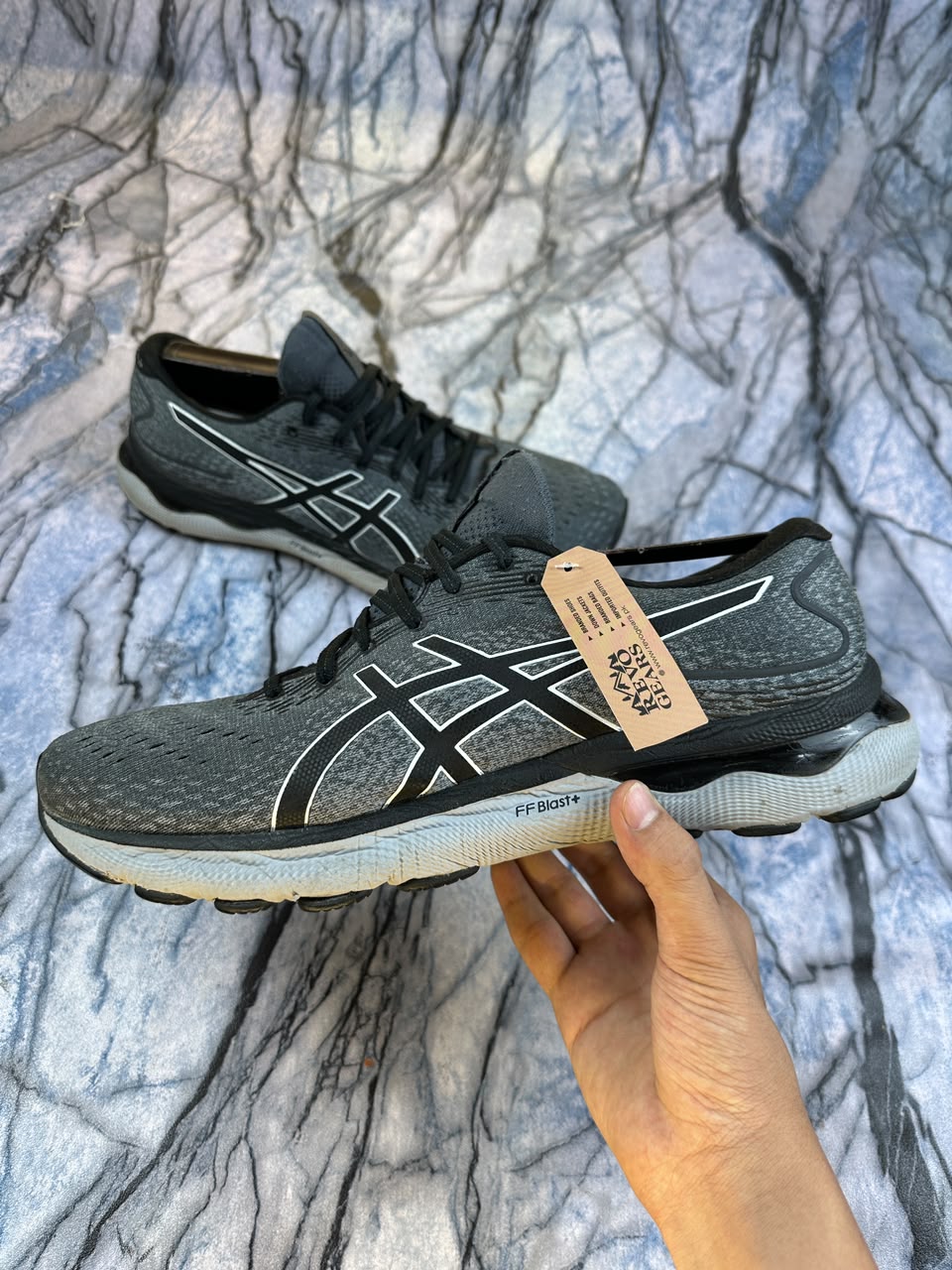 Asics Nimbus 24 Lightweight Branded Running Shoes
