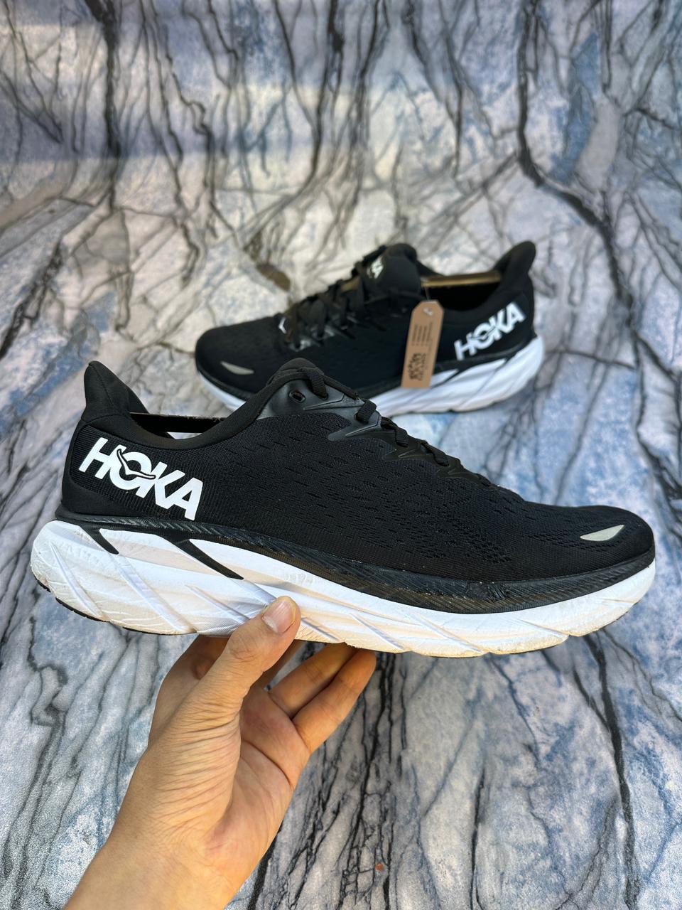 Hoka Clifton 8 Branded Running Shoes