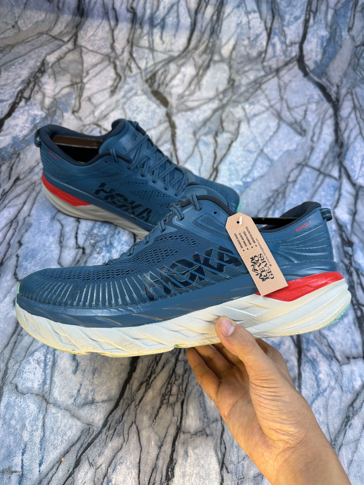 Hoka Bondi 7 Branded Running Shoes