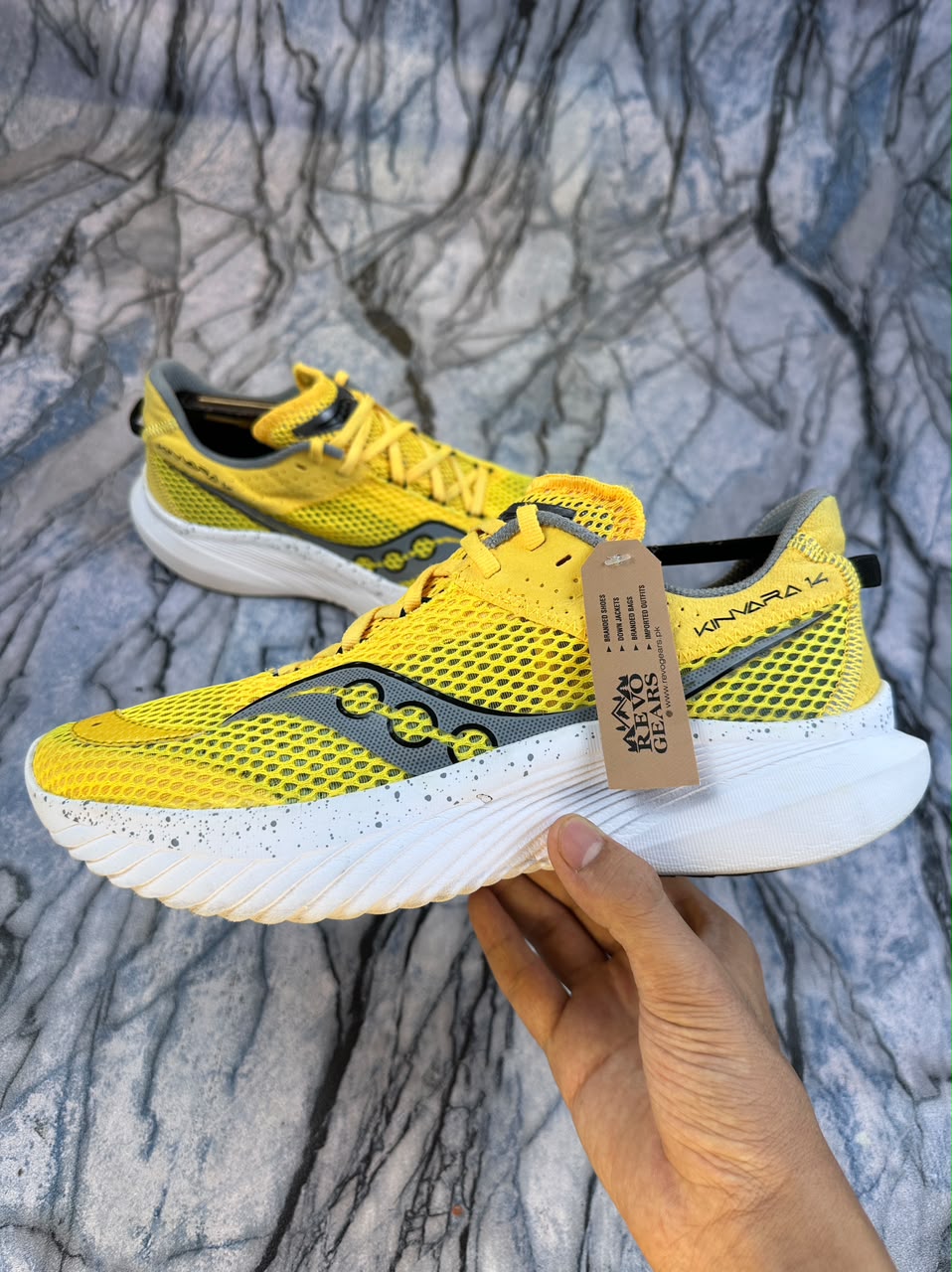 Saucony Kinvara 14 yellow Branded Running Shoes