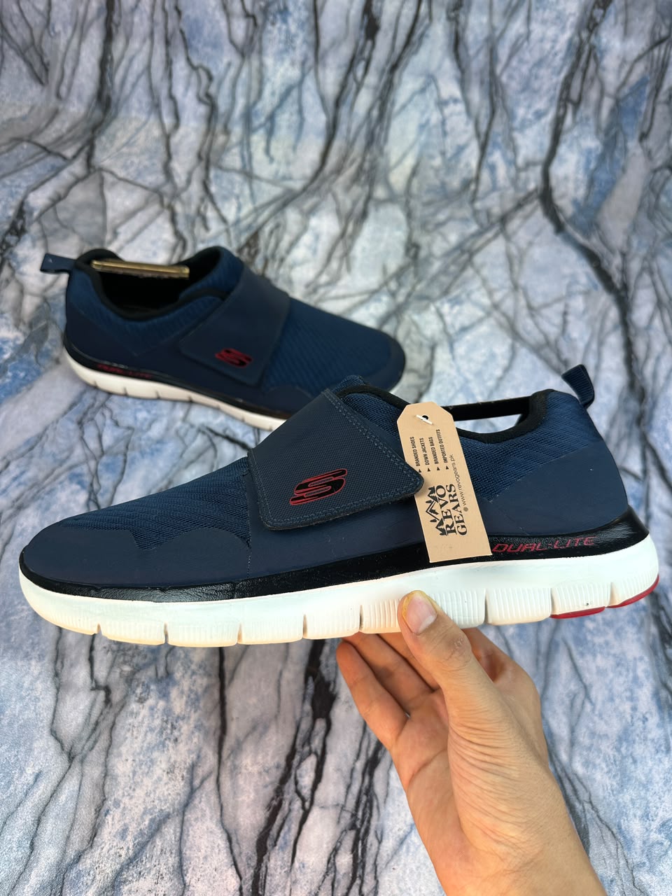 Skechers No Laces Branded Walking Shoes