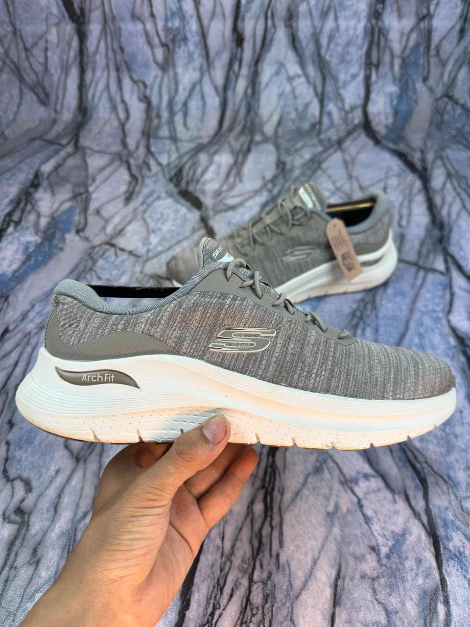 Skechers Arch-fit Laceless Branded Shoes