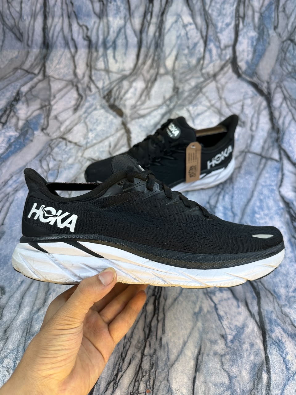 Hoka clifton 8 Branded Running Shoes