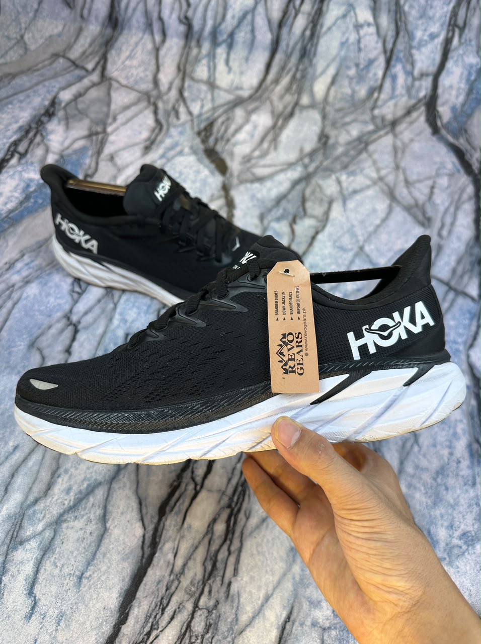 Hoka clifton 8 Branded Running Shoes