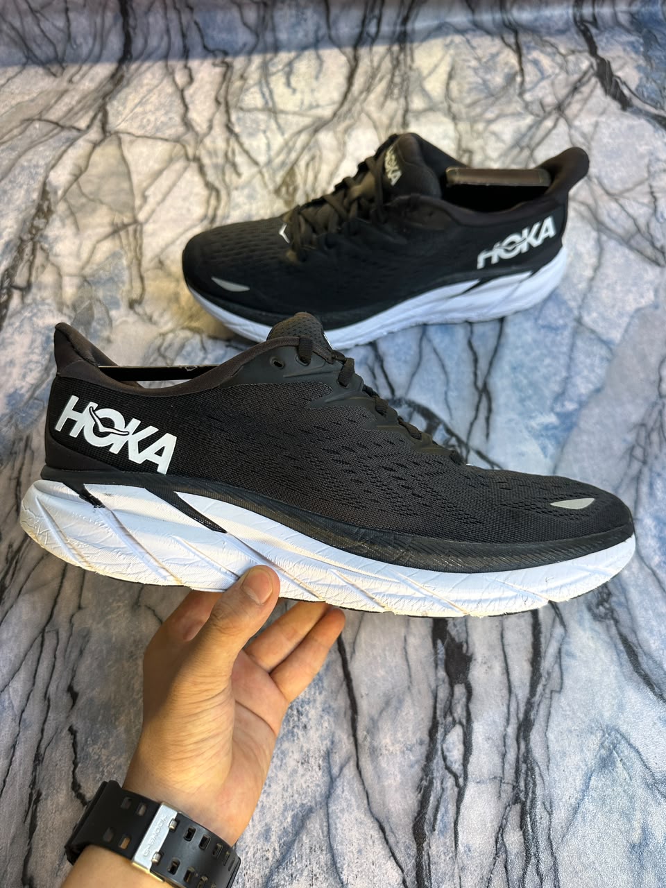 Hoka Clifton 8 Lightweight Branded Running Shoes